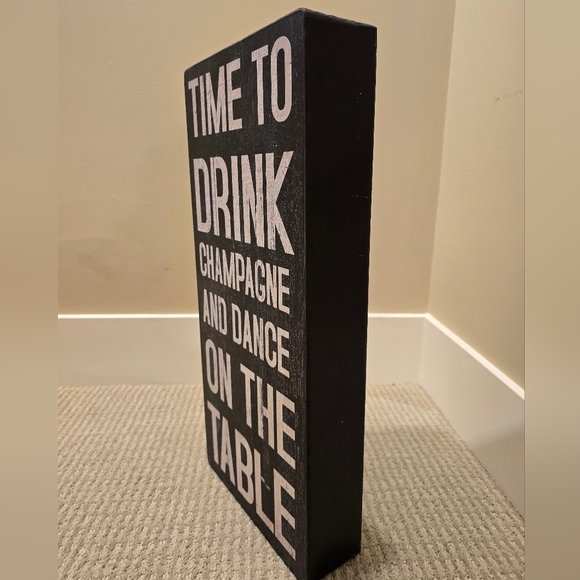Time to Drink Sign Block - Picture 2 of 3